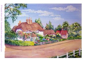 Swan Street New Forest Original Watercolour Painting