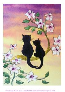 Sweethearts. Original Watercolour Painting