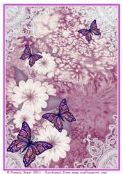 A4 Butterflies and Lace Topper