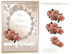 On Your Wedding Day Roses Step by Step Decoupage