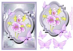 Hibiscus and Butterflies Watercolour Step by Step Decoupage