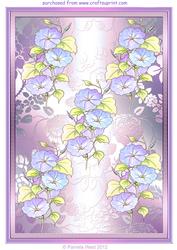Morning Glory Watercolour Background