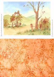 Autumn Topper and Background