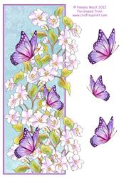 Dl Over the Edge Apple Blossom & Butterflies