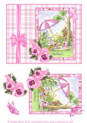 Picnic in the Garden Decoupage Sheet