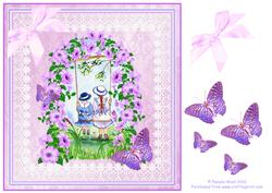 Swing Time with Archway and Butterflies Decoupage