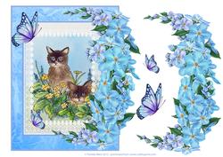 Over the Edge Cats, Butterflies & Flowers Decoupage