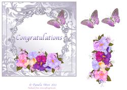 8x8 Congratulations Wedding or Anniversary Topper