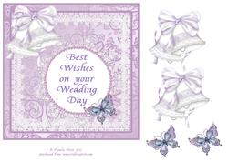 Best Wishes on Your Wedding Day Card Topper