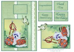 Westie and Bagpipes Step by Step Decoupage