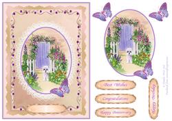 Westie by the Blue Door Step by Step Decoupage
