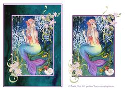 Rainbow Mermaid Card Topper