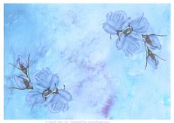 Blue Roses Backing Sheet