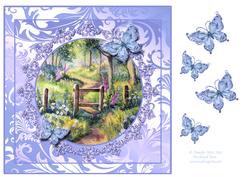 8x8 Woods in Summer Decoupage Sheet