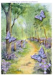 A4 Bluebell Wood and Butterflies Topper