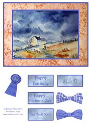 Yorkshire Farm Male Occasion Card Topper