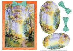 Autumn Decoupage Topper
