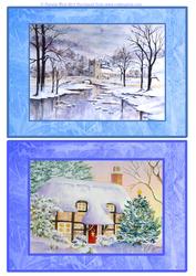 2 Winter Card Toppers