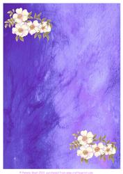 Silk with Dog Roses Background