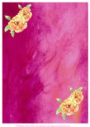 Silk with Roses Background Sheet