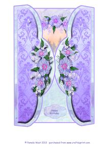 Gatefold Kit - Winter/christmas Scene with Decoupage