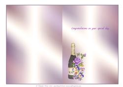 Champagne and Flowers Insert 2