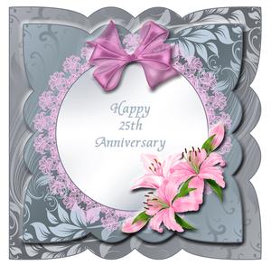 8x8 Silver Anniversary Decoupage Kit