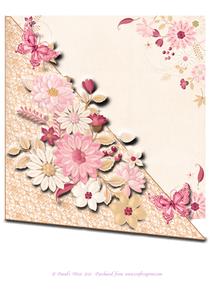 8x8 Over the Edge Floral Card with Butterflies Mini Kit