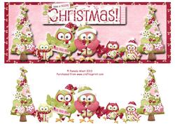 Its an Owl Family Christmas Large Dl Card