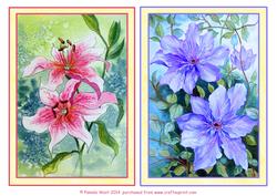 2 Summer Watercolour Toppers