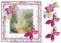Woodland Daisies with Decoupage