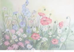 Watercolour Flowers of the Field Vellum