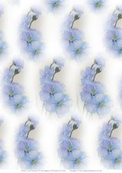 Watercolour Blue Campanula Background