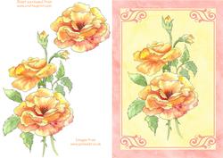 Yellow Rose Watercolour Decoupage