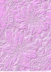 Embossed Pink Clematis Vellum
