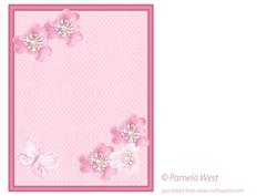 Blank Insert for Bouquets of Happy Thoughts Topper