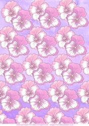 Pink Pansies Vellum
