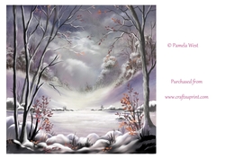 Snowy Lake Original Art, Designer Resource