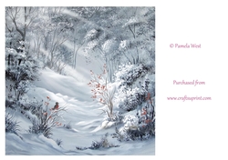Sunbeams on Snow Original Art, Designer Resource
