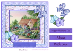 Country Cottage Mothers day/birthday card