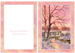 Winter Sunset Card Topper