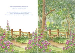 A4 Woodland Scene Decoupage Kit