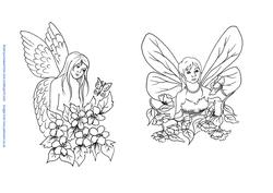 Angel and Fairy Digi Stamps