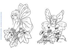 Butterfly Fairy and Flower Fairy Digi Stamps