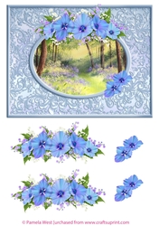 Bluebells and Floral decoupage