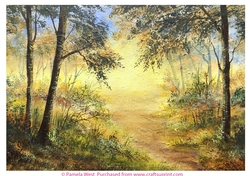 Autumn Walk, Designer resource or card topper