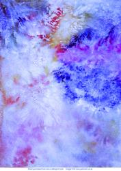 Watercolour Burst, Background in Blues