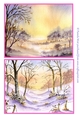 2 Winter scenes 3. A5 Christmas toppers