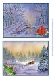2 Winter scenes 4. A5 Christmas toppers