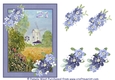 Windmill 21st Birthday card with decoupage flowers